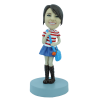 Figurine personnalisée d'étudiante