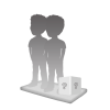 Figurine couple 100% personnalisable + accessoire taille M