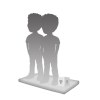 Figurine couple 100% personnalisable + accessoire taille S