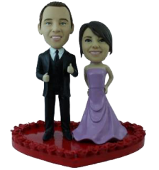 Custom wedding bobblehead 