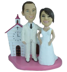 Custom wedding bobbleheads 