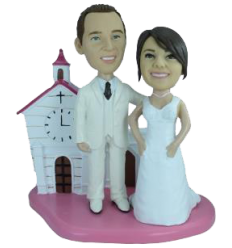 Figurine personnalisée mariage à l'église