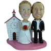 Figurine personnalisée mariage avec un décor
