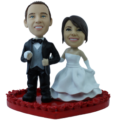 Custom wedding bobbleheads "Wedding of love"