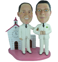 Custom wedding bobbleheads 