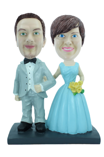 Custom wedding bobbleheads 