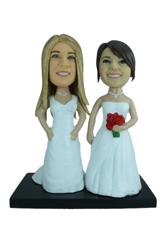 Figurine personnalisée mariage lesbien 