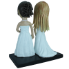 Figurina di matrimonio lesbica personalizzata 