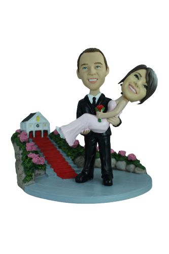 Figurine personnalisée mariage devant la mairie