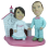 Figurine personnalisée mariage "Mr et Mme Toons à l église"