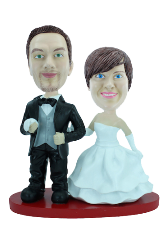 Custom wedding bobbleheads 