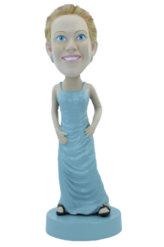 Figurine personnalisée en robe de cocktail