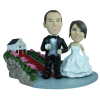 Figurine mariage personnalisé "Sur le parvis"