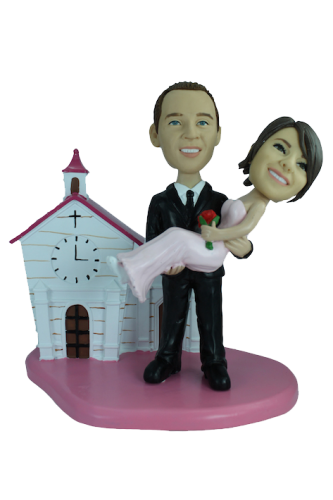 Figurine mariage personnalisé à l'église