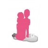 Figurine di matrimonio personalizzata (100%) + 1 Bambino) + scenario S