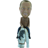 Custom bobblehead on horseback