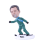 Figurine personnalisée "Skieur"