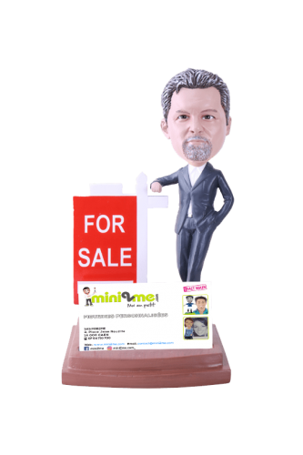 Figurine personnalisée agent immobilier