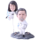 Figurine personnalisée "Couple d'astronaute"