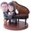 Figurine personnalisée "Duo de pianiste"