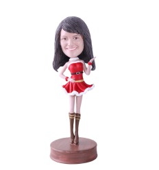 Figurine personnalisée mère noël