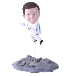 Figurine personnalisée astronaute lune