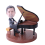 Figurine personnalisée "Pianiste de talent"