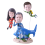 Figurine personnalisée "Plongée en famille"