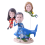 Figurine personnalisée "Plongée familiale"