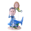 Figuras personalizadas de pareja "Buceo padre hija"