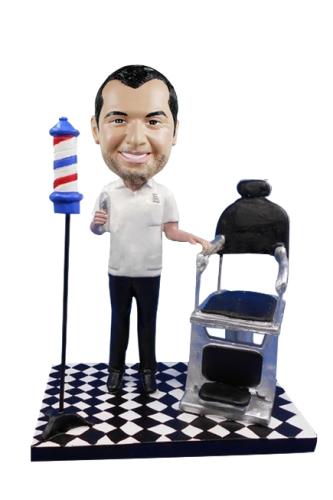 Custom bobblehead barber