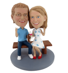 Figuras personalizadas de pareja nuestro encuentro