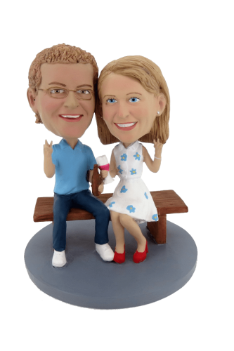 Figuras personalizadas de pareja nuestro encuentro