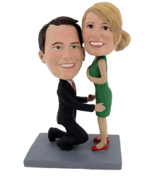 Figuras personalizadas de pareja quieres casarte conmigo?