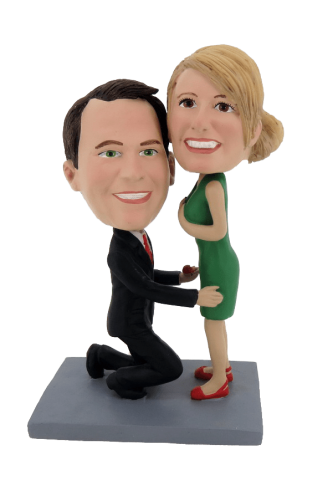 Figuras personalizadas de pareja quieres casarte conmigo?