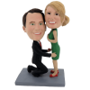 Figuras personalizadas de pareja quieres casarte conmigo?