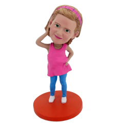 Custom made bobblehead little girl