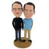 Custom bobbleheads couple of men