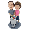 Figuras personalizadas de pareja vamos de compras