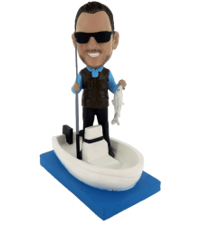 Figurina personalizzata pesca in barca