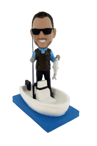 Custom bobblehead boat fishing