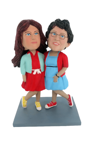 Figuras personalizadas de pareja mejores amigos