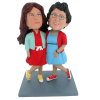 Figuras personalizadas de pareja mejores amigos