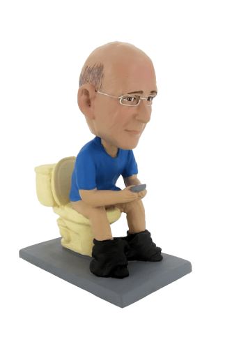 Figurina personalizzata in bagno