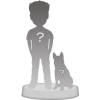 Full custom bobblehead 1 person + 1 Pet