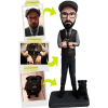 100% personalizierte Figur 1 Person + 1 Tier