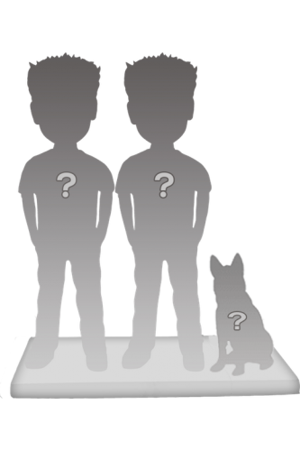 Figurine personalizzatedi coppia (100%) + 1 Animale