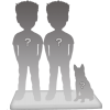 Figurine personalizzatedi coppia (100%) + 1 Animale