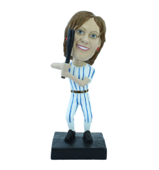 Personalizierte Figur Frau Baseball-Spieler