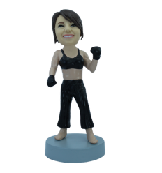 Custom bobblehead Woman boxer